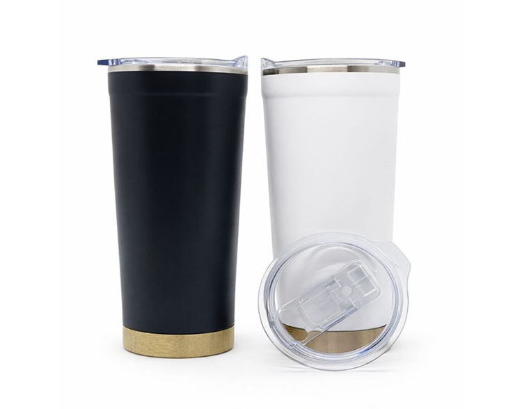 Mug Termico de Acero Inoxidable con Tapa Acrilica 600 ml